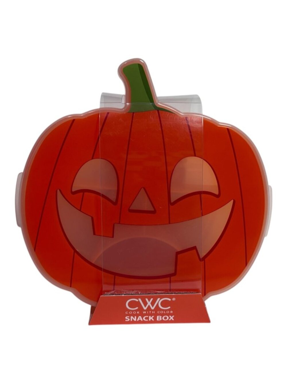 CWC Jack-O'-Lantern Snack Box Halloween Treat Candy Container 7.5"Hx7.25"Wx2.5"D